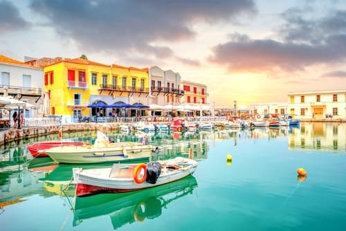 Harbour of Rethymnon, Crete, Greece